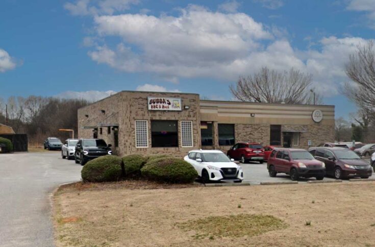 Street view of Bubba’s BBQ & Bash in Spartanburg.