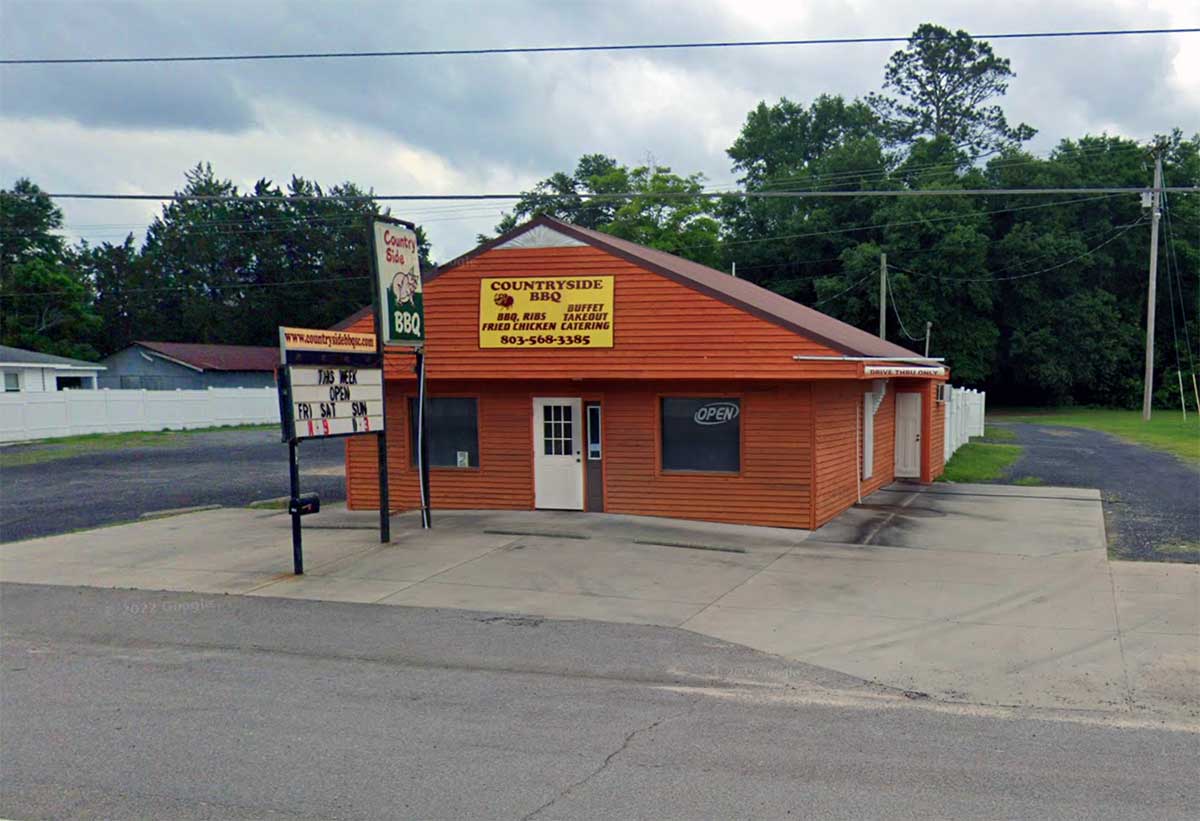 Exterior street view shot of Country Side BBQ in Swansea