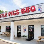 Exterior of Little Pigs BBQ in Seneca.