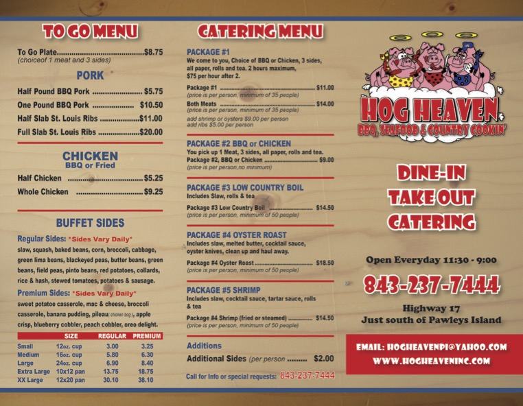 Hog Heaven BBQ, Seafood and Country Cooking - Destination BBQ