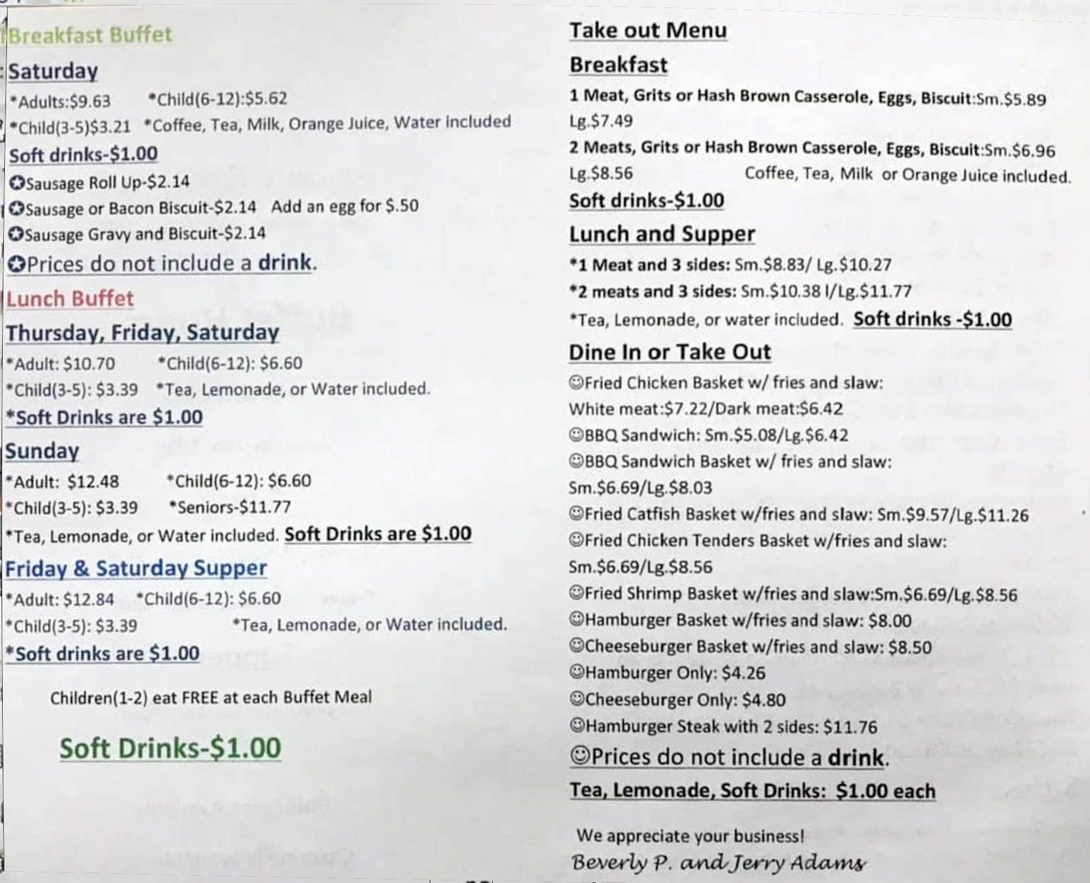 Price’s BarBQue Restaurant near Gilbert, SC Destination BBQ