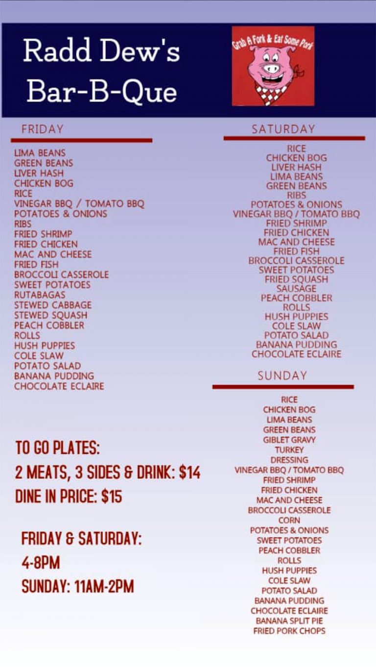 Radd Dew’s BarBQue Pit in Aynor, SC Destination BBQ