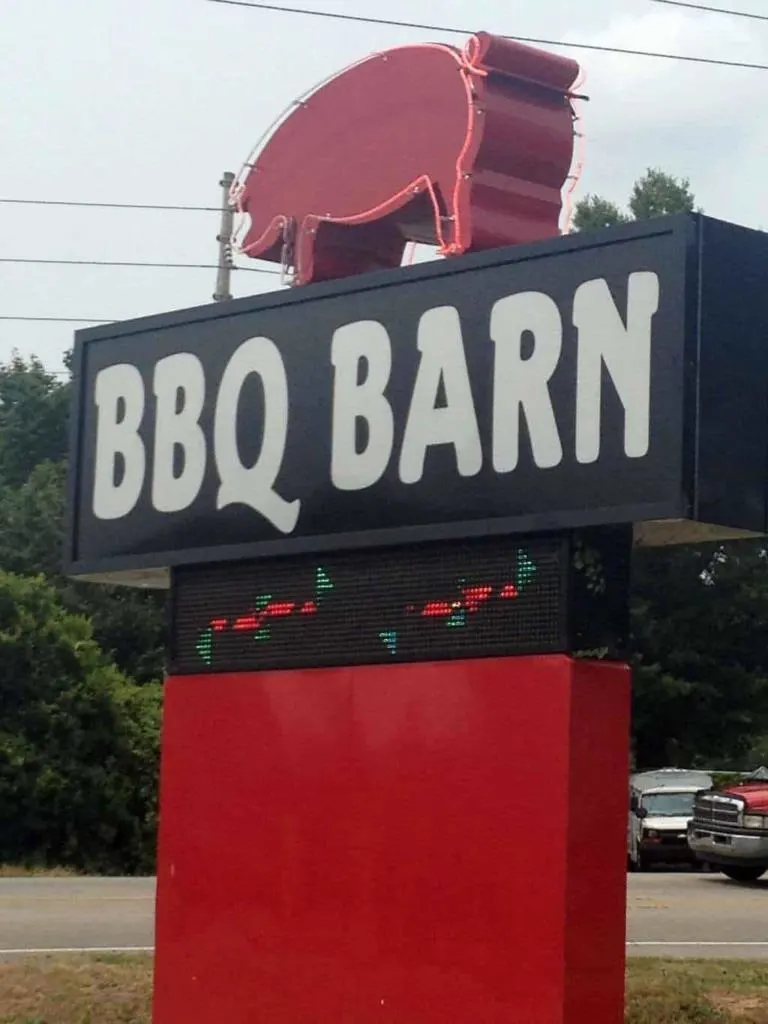 BBQ Barn in N. Augusta - Sign