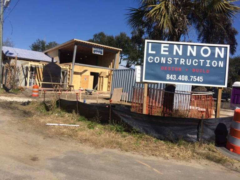 Lewis BBQ - Construction - Front