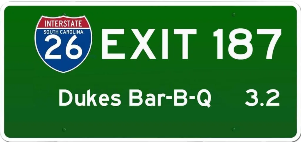 SC BBQ on I-26 at Exit 187