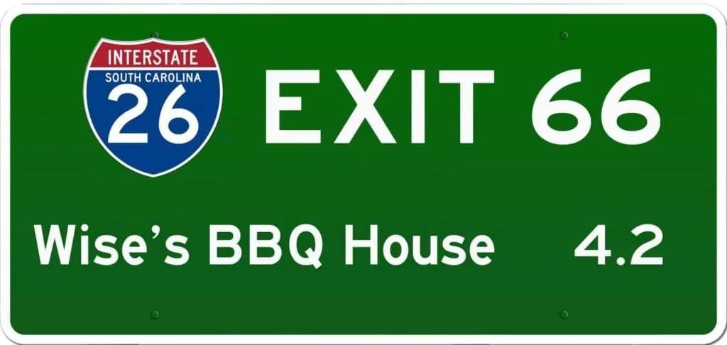 SC BBQ on I-26 at Exit 66