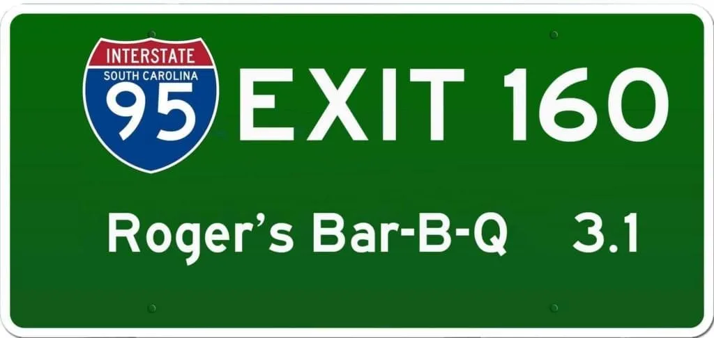 SC BBQ on I-95 at Exit 160