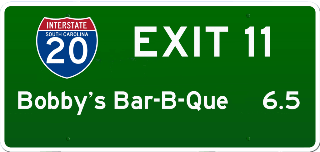 SC BBQ on I-20 at Exit 11
