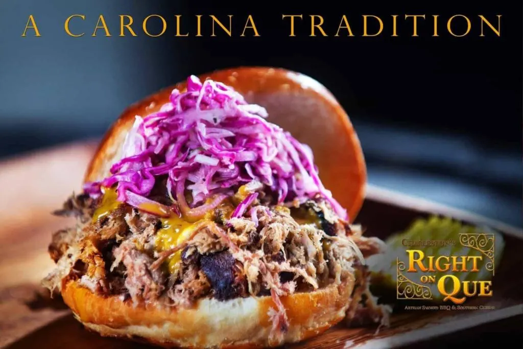 Charleston's RightOnQue - Pulled Pork Sandwich