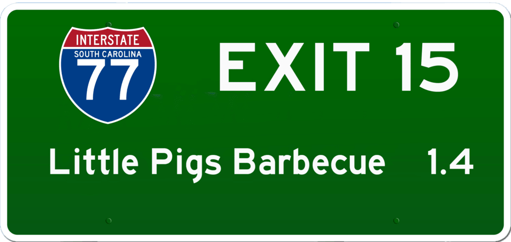 SC BBQ on I-77 at Exit 15