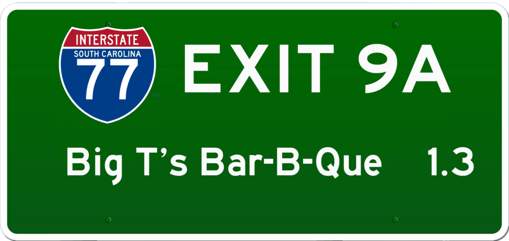 SC BBQ on I-77 at Exit 9A