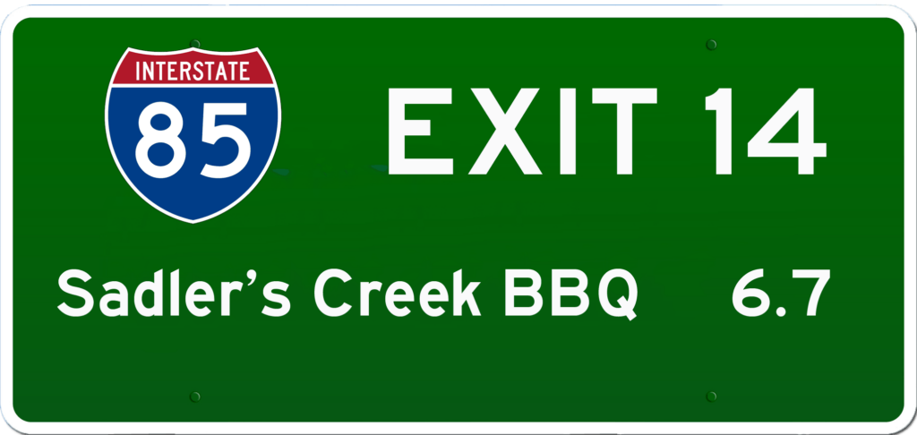 SC BBQ on I-85 at Exit 14