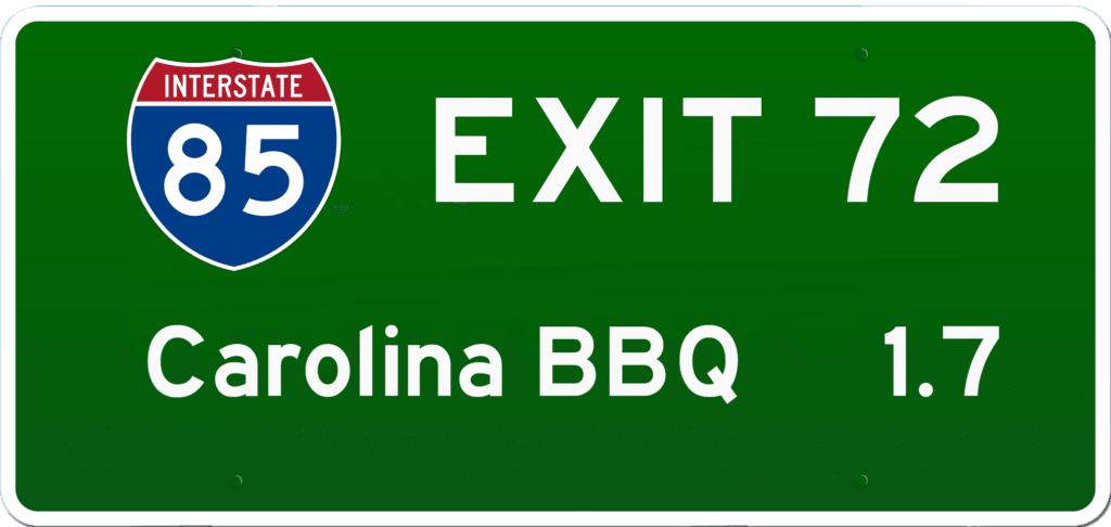 SC BBQ on I-85 at Exit 72