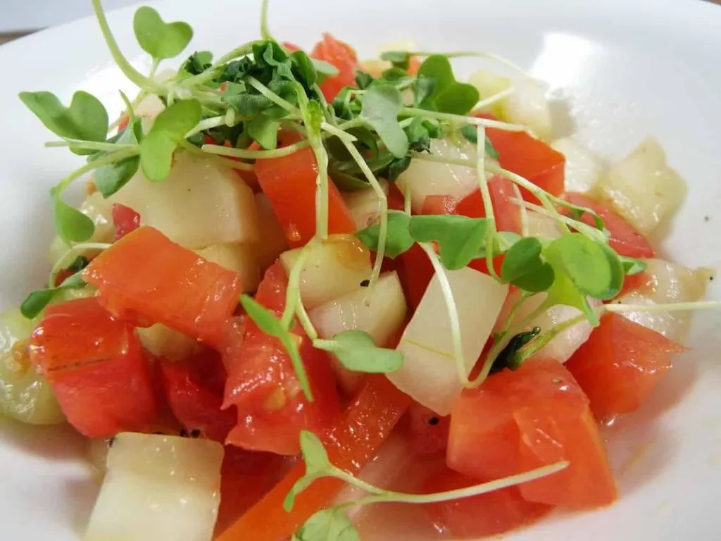 Charleston's RightOnQue - Cucumber Tomato Salad