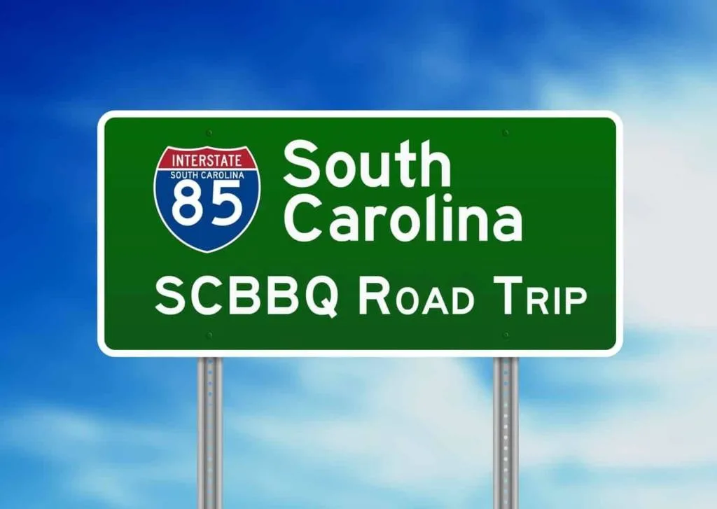 SC BBQ Road Trip I-85 Sign