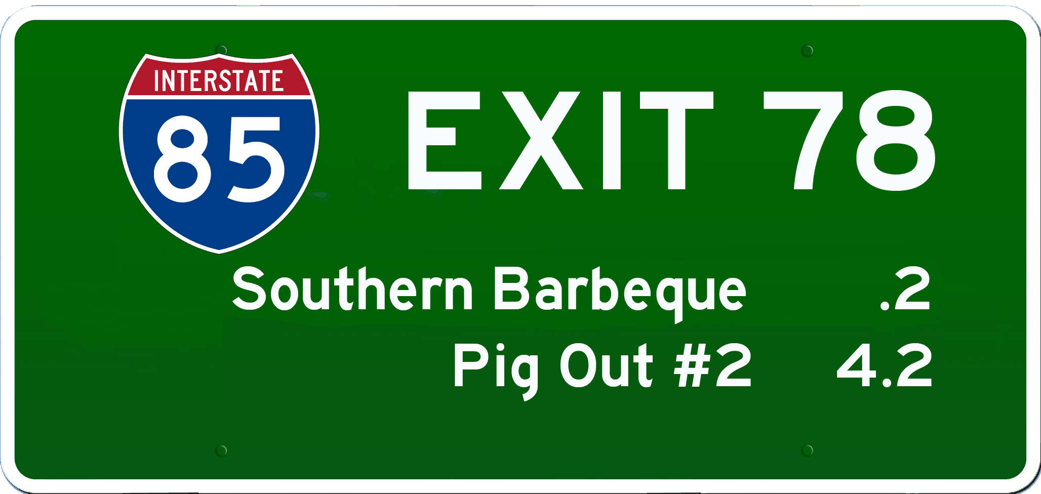SC BBQ on I-85 at Exit 78
