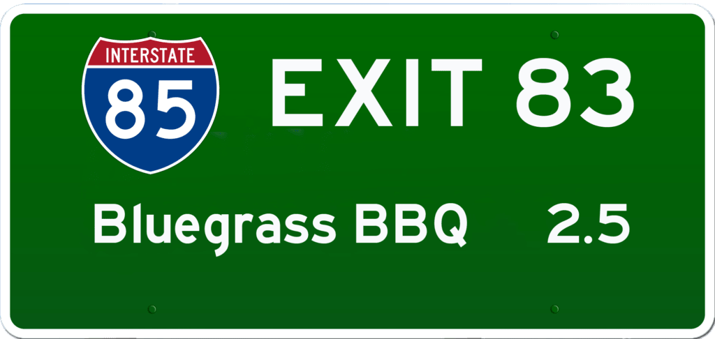 SC BBQ on I-85 at Exit 83