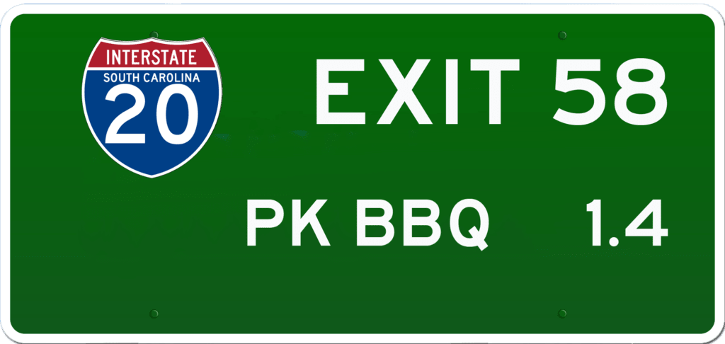 SC BBQ on I-20 at Exit 58