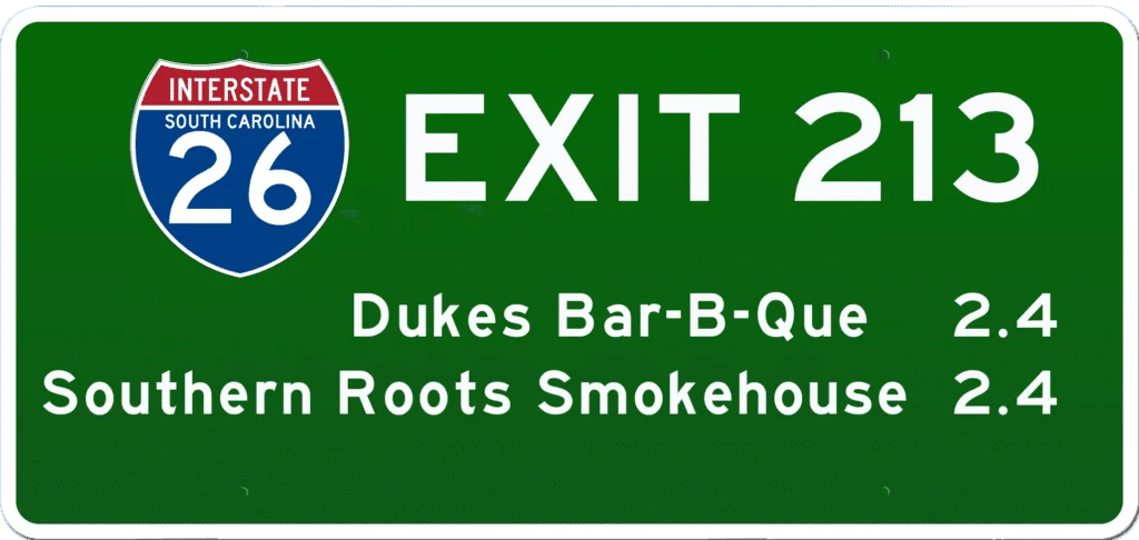 SC BBQ on I-26 at Exit 213