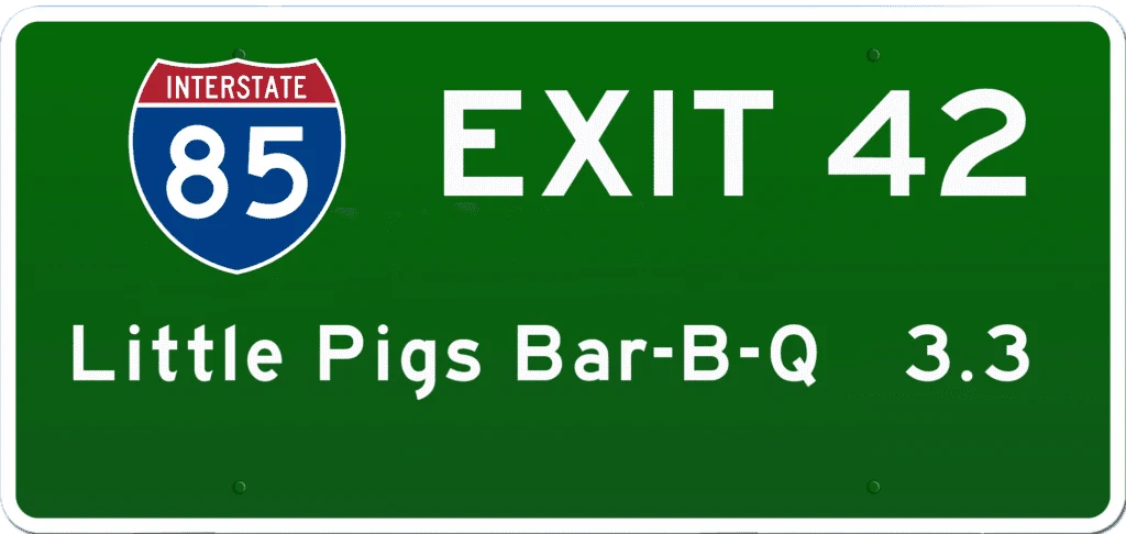 SC BBQ on I-85 at Exit 42