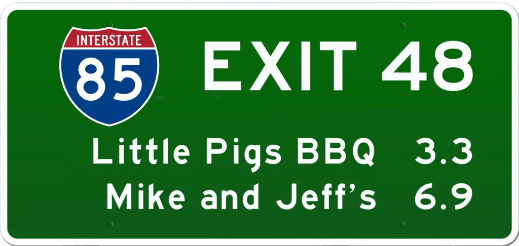 SC BBQ on I-85 at Exit 48