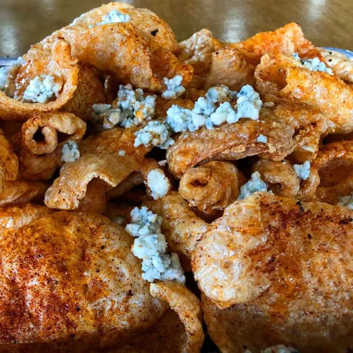 Swig and Swine’s Pork Rind Recipe with Tabasco Honey & Blue Cheese