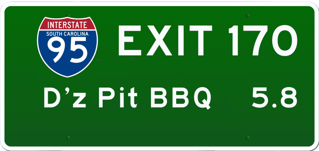 SC BBQ on I-95 at Exit 170