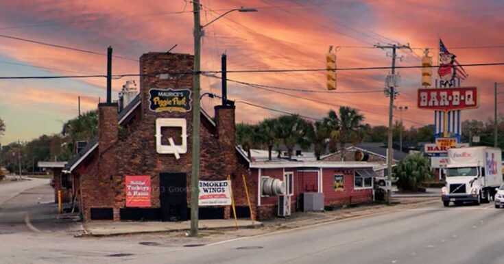 Maurice's Piggie Park on Charleston Hwy in West Columbia, SC.