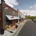 Street view exterior of Piggybacks BBQ in Lake City, SC