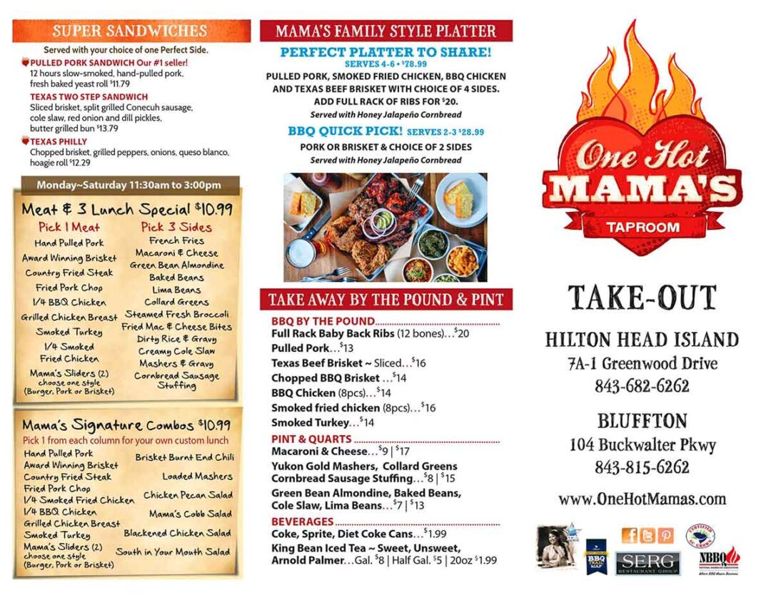 One Hot Mama’s BBQ Restaurant on Hilton Head Island Destination BBQ
