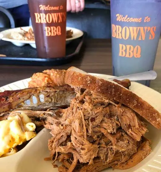 Sandwich from Browns Bar-B-Q Kingstree