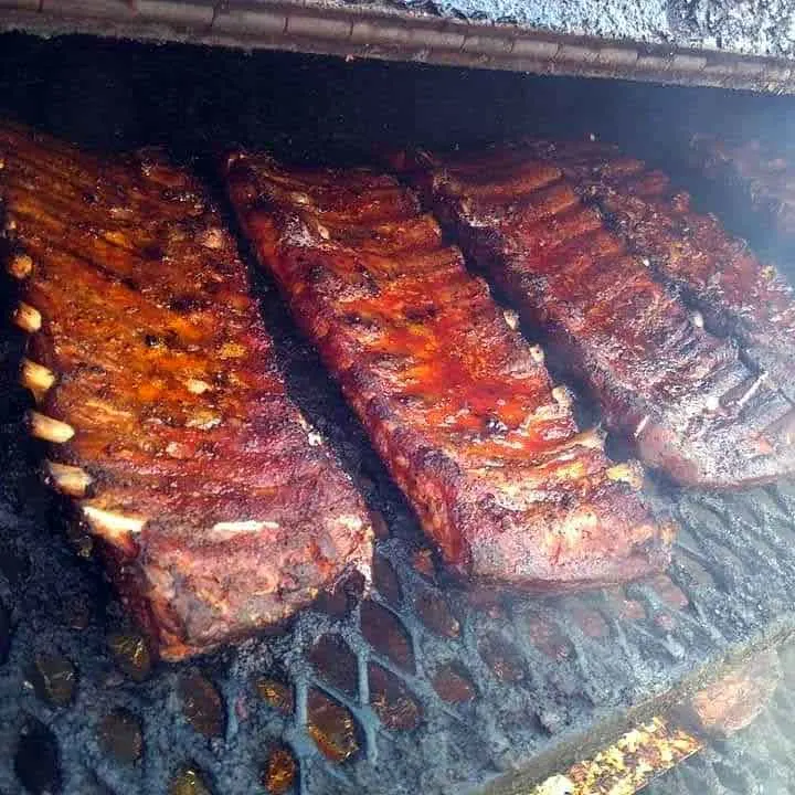 Ribs on the Grill at PK BBQ in Lexington