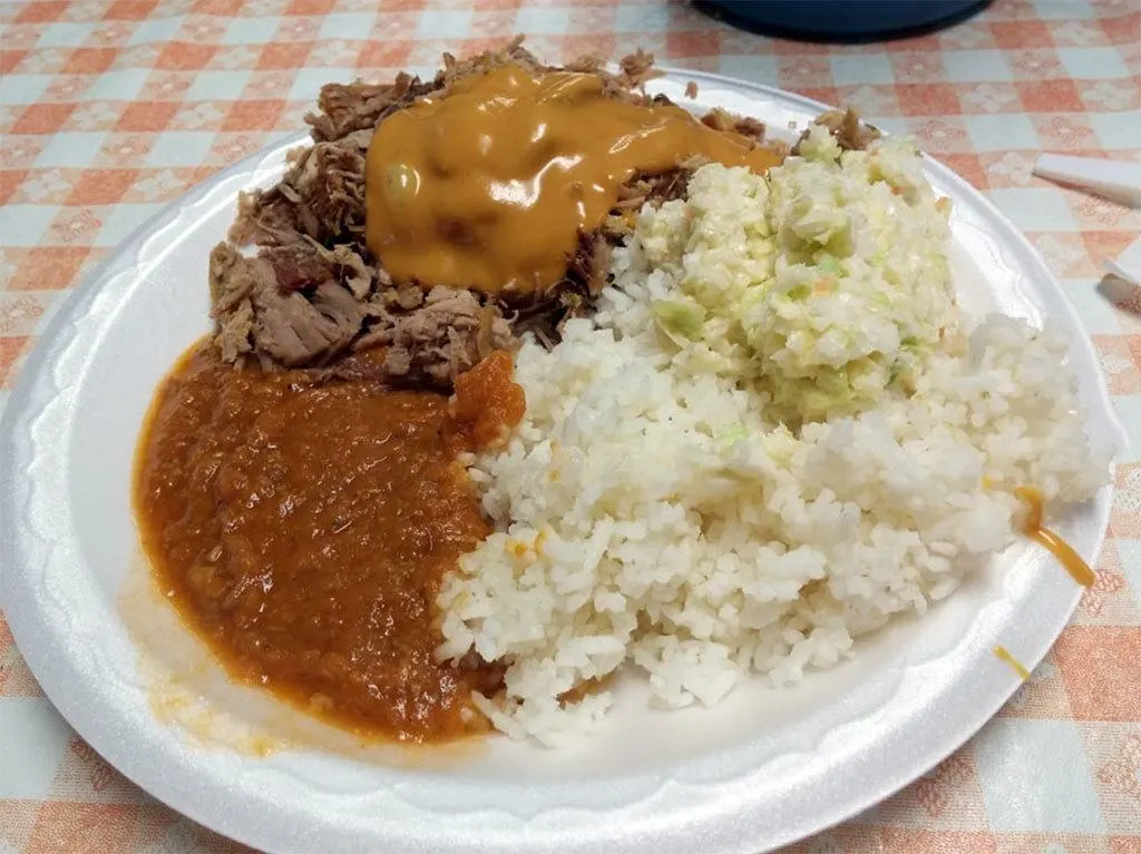 BBQ Plate from Dukes Bar-B-Que on Spruill Ave.