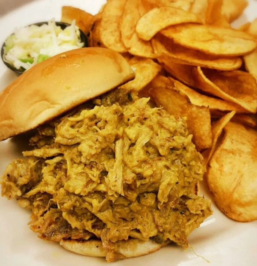 SC BBQ Plate from Belly’s Southern Pride Bar-B-Que