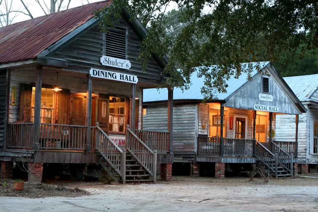 Old Buildings at Lone Star BBQ in Santee