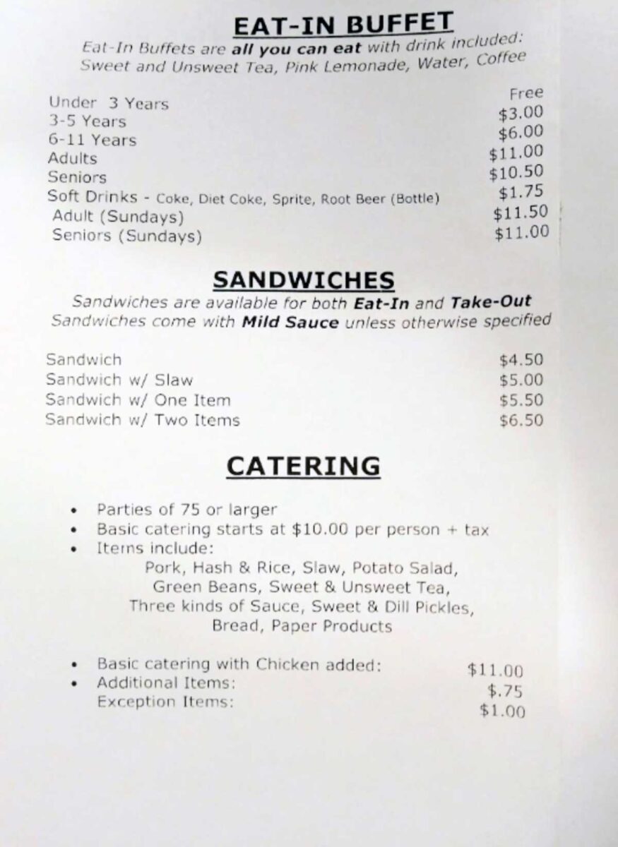 Dukes BBQ of Bamberg Authentic SC BBQ Destination BBQ