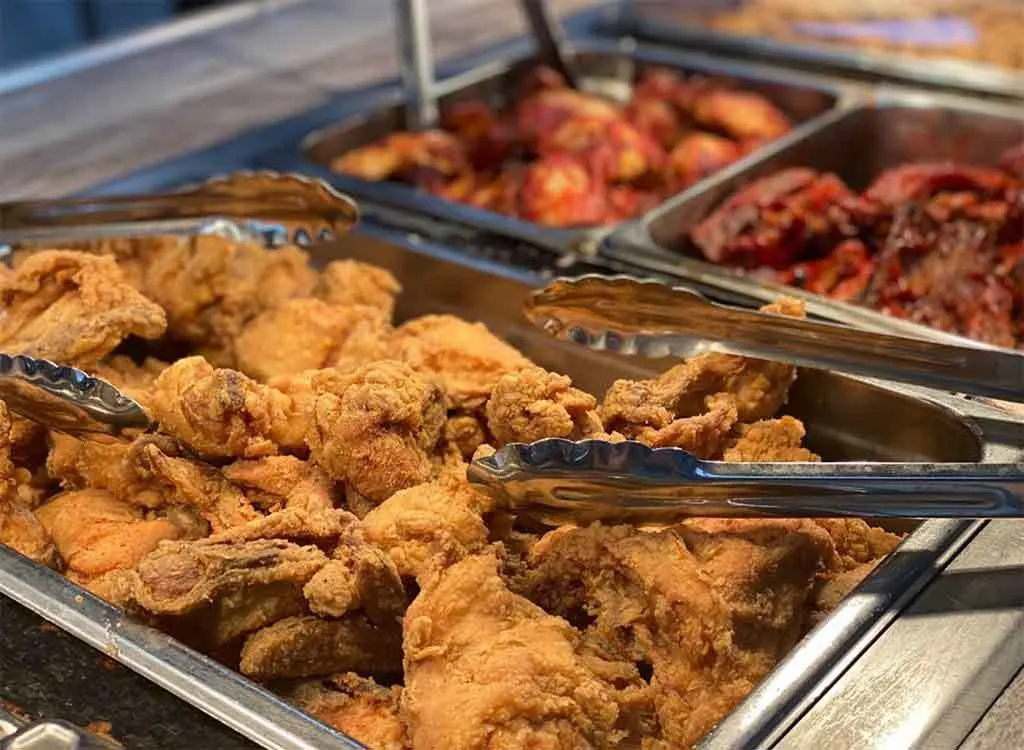 Fried Chicken in Buffet Pan at Rogers in Florence SC
