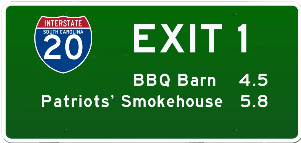 SC BBQ on I-20 at Exit 1
