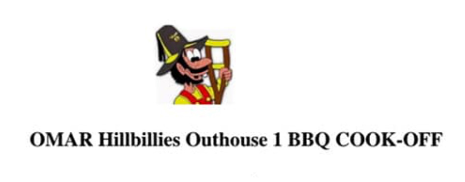 OMAR Hillbillies Outhouse BBQ Cook-Off Logo