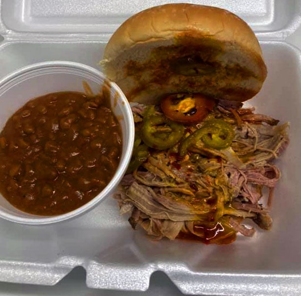BBQ Plate at Hogs and Hops Barbecue in Seneca