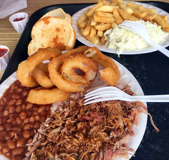 A Chopped Plate from Little Pig BBQ in Myrtle Beach