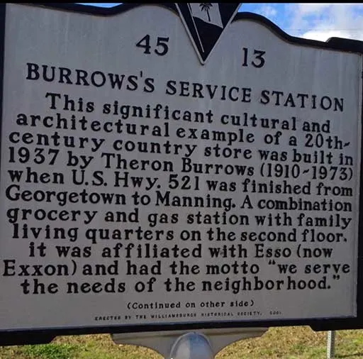 Historical Roadside Marker at Cooper's Country Store