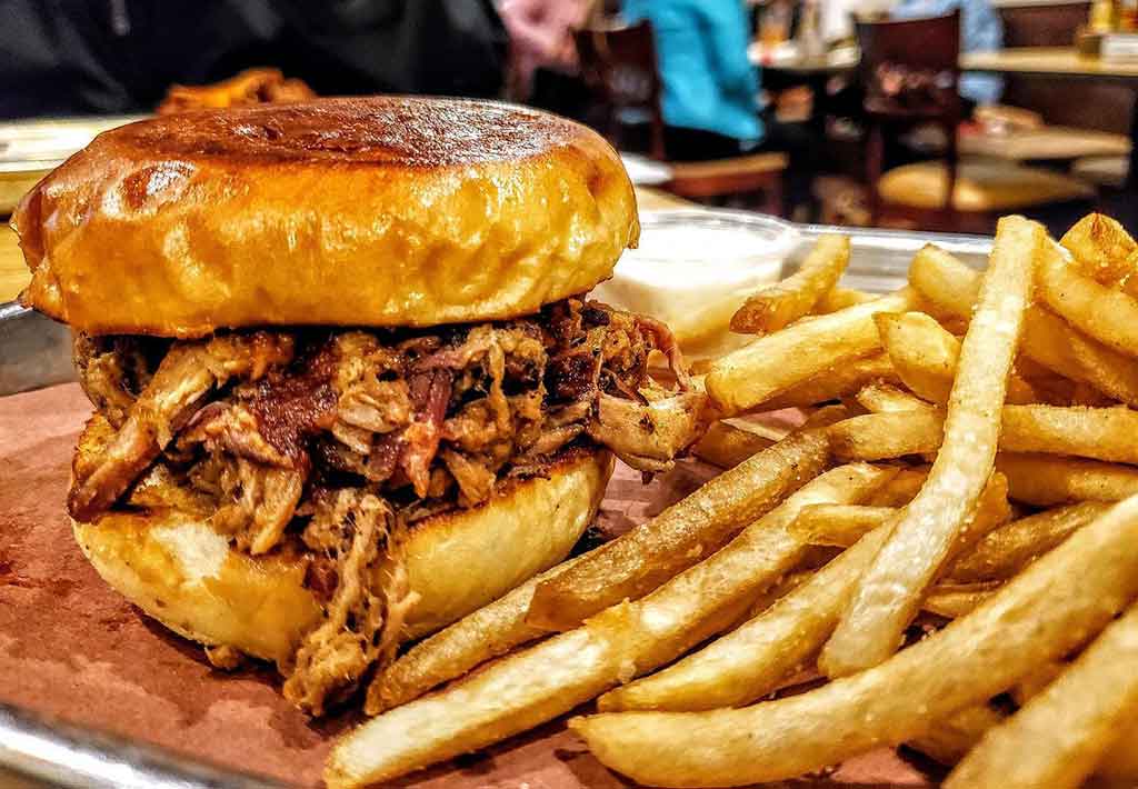 Pulled Pork Sandwich with Fries