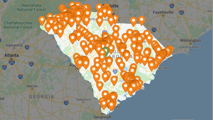 Interactive South Carolina BBQ Trail Map