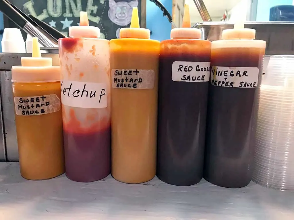 Bottles of Sauces