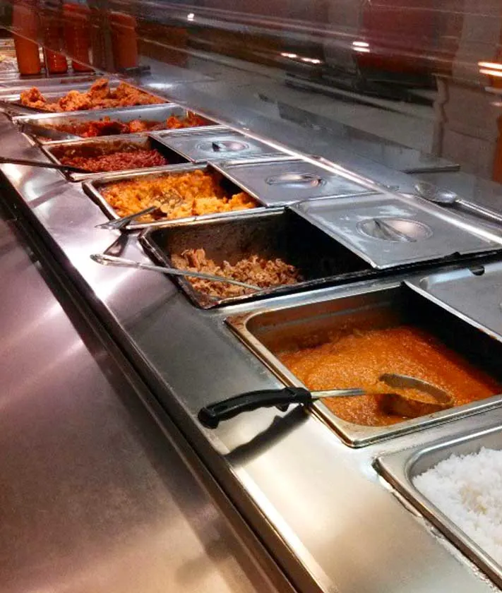 The Buffet Line at Antley's Bar-B-Q