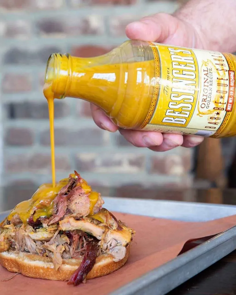 Pulled pork outlet mustard sauce