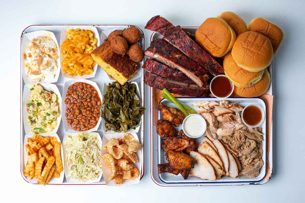 All the meats and sides on the menu at Rodney Scott's BBQ.