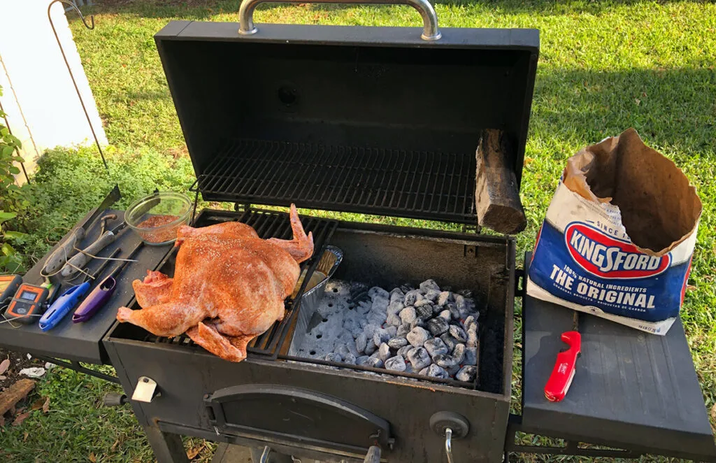 Turkey on grill