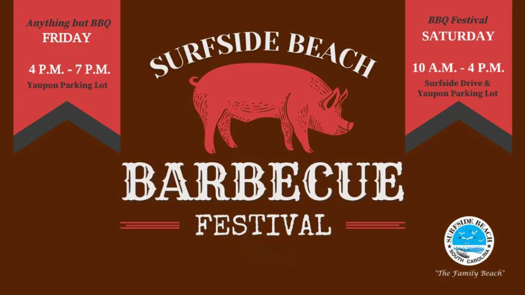 Logo for Surfside Beach BBQ Festival.
